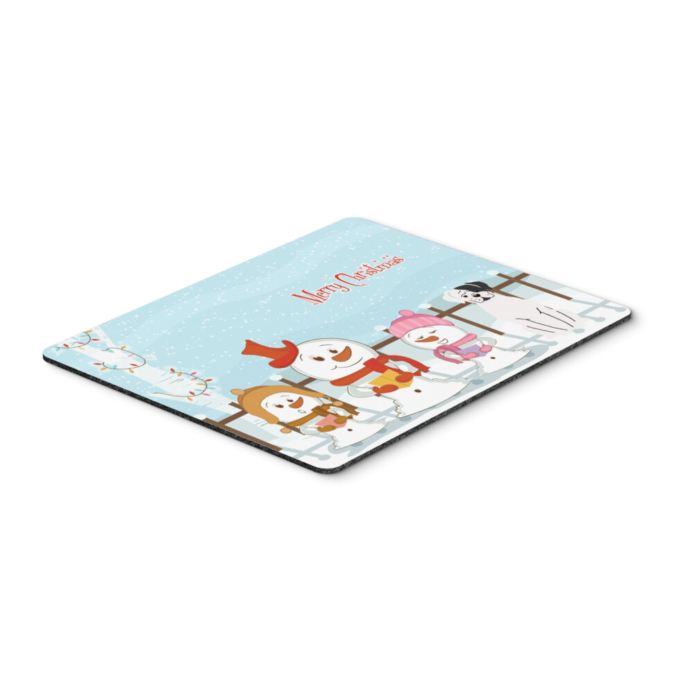 Caroline's Treasures Merry Christmas Carolers Boxer Cooper Mouse Pad Multicolor 7.75X9.25 Bb2445mp White 638508462817