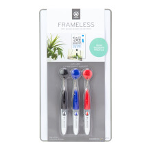 U Brands Magnetic Frameless Dry Erase Board Value Pack 6 x 11 inches Silver Aluminium Frame (714U04-12)