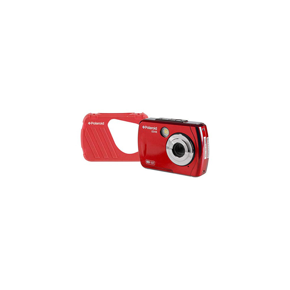 Polaroid IS048 Waterproof Instant Sharing 16 MP Digital Portable Handheld Action Camera  Red