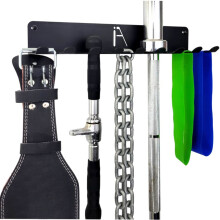 IRON AMERICAN - Estante de gimnasio multiusos Omega (9 u 11 ganchos), organizador de pared resistente, colgador para accesorios de gimnasio: band