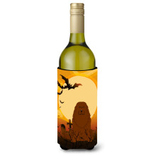 """"Caroline's Treasures BB4316LITERK Halloween Kaukasische Herdershond Wijnfles Drank Isolator Hugger 750ml Veelkleurig""""