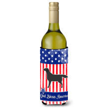 Caroline's Treasures USA Patriotic Black Labrador Retriever fla a na v no n pojov izol tor Hugger 750 ml viacfarebn