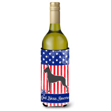 Caroline's Treasures USA Patriotic Great Dane fla a na v no, izolacn obal na n poje 750 ml, viacfarebn