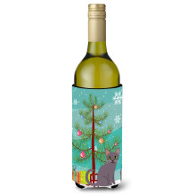 Caroline's Treasures Korat Cat Merry Christmas Tree fla a na v no s vianocn m mot vom, izolacn obal na n poje 750 ml, viacfarebn