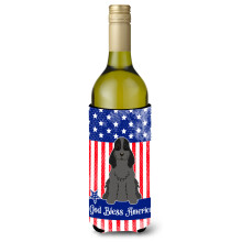 Caroline's Treasures BB3087LITERK Dr iak na fla e s ciernym v nom, americk koker paniel, 750 ml, viacfarebn