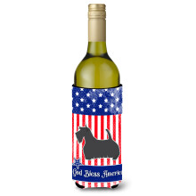 Caroline's Treasures USA Patriotic Scottish Terrier fla a na v no, izolacn obal na n poje 750 ml, viacfarebn