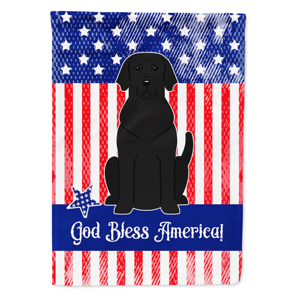 Drapeaux D'ext Rieur Multicolores, Format Jardin, Labrador Noir, Patriotique Am Ricain, Caroline's Treasures BB3052GF-image
