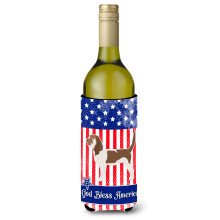 Caroline's Treasures USA Patriotic Grand Basset Griffon Vendeen fla a na v no, izolacn obal na n poje 750 ml, viacfarebn