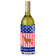 Caroline's Treasures USA Patriotic English Cocker Spaniel fla a na v no, izolacn obal na n poje 750 ml, viacfarebn
