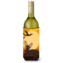 Caroline's Treasures Halloween Peter bald Cat fla a na v no n pojov izol tor Hugger 750 ml viacfarebn