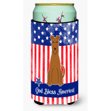 """"Caroline's Treasures BB3057TBC Patriotic USA Irish Terrier Tall Boy Hugger koude drank-koozies Veelkleurig""""