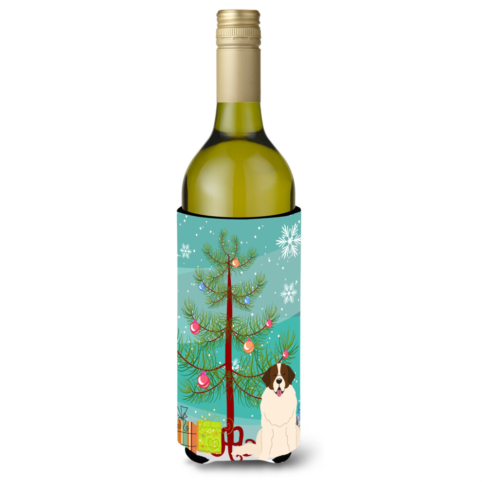 Caroline's Treasures BB4152LITERK Isolateur Pour Bouteille De Vin Merry Christmas Tree Moscow Watchdog 750 Ml Multicolore-image