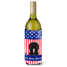 Caroline's Treasures BB3102LITERK Patriotic USA Pekingsk ps k cierneho v na Dr iak na fla e na studen n poje 750 ml Viacfarebn