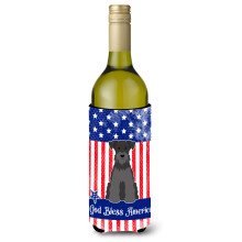 Caroline's Treasures BB3046LITERK USA Miniat rny dr iak na fla e v na Schanuzer Black, 750 ml, viacfarebn