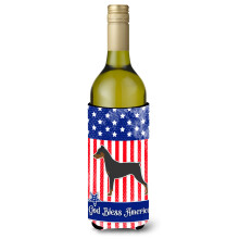 Caroline's Treasures USA Patriotic German Pinscher fla a na v no, izolacn obal na n poje 750 ml, viacfarebn