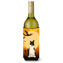 Caroline's Treasures BB4295LITERK Halloween Rusko-eur pska lajka pic fla a na v no n pojov izol tor 750 ml viacfarebn