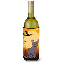 Caroline's Treasures Halloween Korat Cat fla a na v no, izolacn obal na n poje 750 ml, viacfarebn