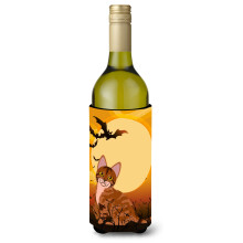 Caroline's Treasures Halloween Skokie Cat fla a na v no, izolacn obal na n poje 750 ml, viacfarebn