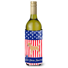 Caroline's Treasures USA Patriotic Border Terrier fla a na v no, izolacn obal na n poje 750 ml, viacfarebn