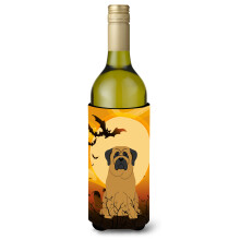 Caroline's Treasures BB4284LITERK Halloween Mastiff fla a na v no, izolacn obal na n poje 750 ml, viacfarebn