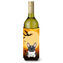 Caroline's Treasures BB4278LITERK Halloween French Bulldog Ciernobiela fla a na v no N pojov izolacn obj mka 750 ml Viacfarebn