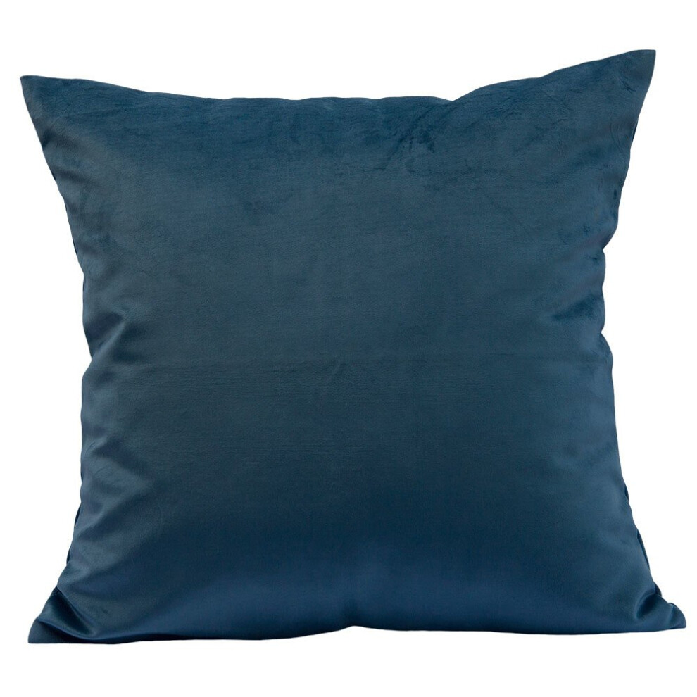 Housse de coussin en velours uni TangDepot, taie d'oreiller ultra douce et luxueuse, plusieurs couleurs et tailles disponibles (45,7 x 45,7 cm, turquo