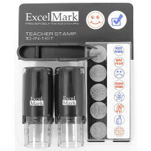 ExcelMark A17 Conjunto de Carimbos Auto-Entintados para Professores