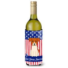 """"Caroline's Treasures BB3103LITERK USA Jack Russell Terrier Wijnfles Hugger koude drank-koozies 750 ml Veelkleurig""""