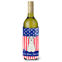 Caroline's Treasures BB3048LITERK USA Miniat rny dr iak na fla e bieleho v na Schanuzer, 750 ml, viacfarebn