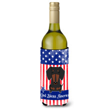 Caroline's Treasures BB3127LITERK USA Dachshund ciernohned n doba na v no na studen n poje 750 ml viacfarebn