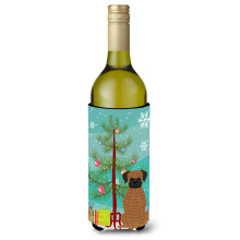 """"Caroline's Treasures BB4242LITERK Merry Christmas Tree Brindle Boxer Wijnfles Drankisolator Hugger 750ml Veelkleurig""""