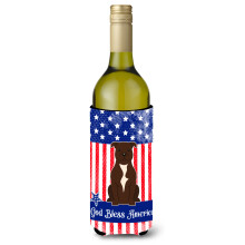Caroline's Treasures BB3043LITERK Staffordshire Bull Terrier Choc Wine Bottle Hugger Cold-Break-Koozies 750 ml Viacfarebn