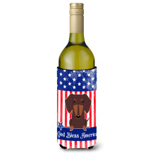 Caroline's Treasures BB3126LITERK USA Obj mka na fla e s cokol dov m v nom s mot vom jazvec ka, 750 ml, viacfarebn