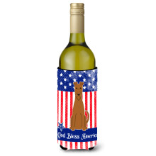 Caroline's Treasures BB3057LITERK Dr iak na fla e v na Patriotic USA Irish Terrier, 750 ml, viacfarebn