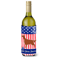 Caroline's Treasures IUSA Patriotic Rash Setter fla a na v no, izolacn obal na n poje 750 ml, viacfarebn