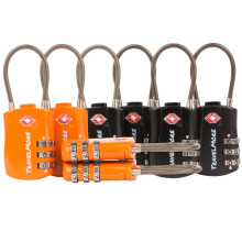 8 PAKK TSA -godkendte rejsekombination Kabelbagagel?se til kufferter - 4 Black & 4 Orange