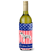 Caroline's Treasures USA Patriotic Dalmatian fla a na v no, izolacn obal na n poje 750 ml, viacfarebn