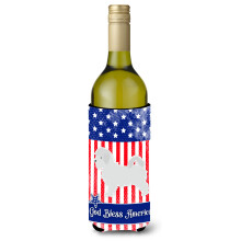 """"Caroline's Treasures USA Patriotic Maltese wijnfles drankisolator Hugger 750 ml veelkleurig""""