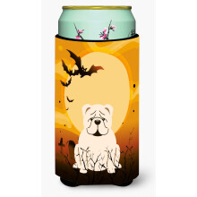 Caroline's Treasures Halloween Anglick buldog Biely vysok chlapec Izolacn obj mac na n poje BB4389TBC Viacfarebn