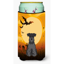 """"Caroline's Treasures Halloween Miniatuur Schanuzer zwart Tall Boy Beverage Isolator Hugger BB4317TBC Veelkleurig""""