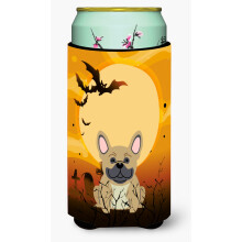 Caroline's Treasures Halloween French Bulldog Cream Tall Boy Beverage Insulator Hugger BB4276TBC Multicolor