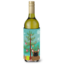 Caroline's Treasures BB4138LITERK Vesel vianocn stromcek French Bulldog Hned fla a na v no Izolacn obal na n poje 750 ml Viacfarebn