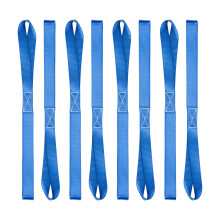 Cartman bevestigingsriemen met zachte lus in blauwe kleur, 8 stuks x 18 inch, 3600 lbs