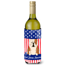 Caroline's Treasures BB3120LITERK USA Anglick buldog Fawn Biely obal na fla e v na 750 ml Viacfarebn