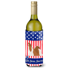 Caroline's Treasures USA Patriotic Shih Tzu fla a na v no, izolacn obal na n poje 750 ml, viacfarebn