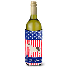 Caroline's Treasures USA Patriotic Bull Terrier fla a na v no, izolacn obal na n poje 750 ml, viacfarebn