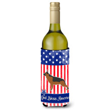 Caroline's Treasures USA Patriotic German Shepherd fla a na v no, izolacn obal na n poje 750 ml, viacfarebn
