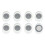 OXO OXO Good Grips Magnetic Mini Clips (8 Pack) - White/Gray 1