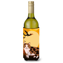 """" Caroline's Treasures Halloween Manx Cat Bottle Buttle Beaverage Izsolator Hugger 750 ml multicolor """"