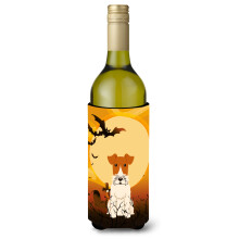 Caroline's Treasures BB4367LITERK Halloween dr ten obal na fla u na v no s mot vom foxteri ra, 750 ml, viacfarebn